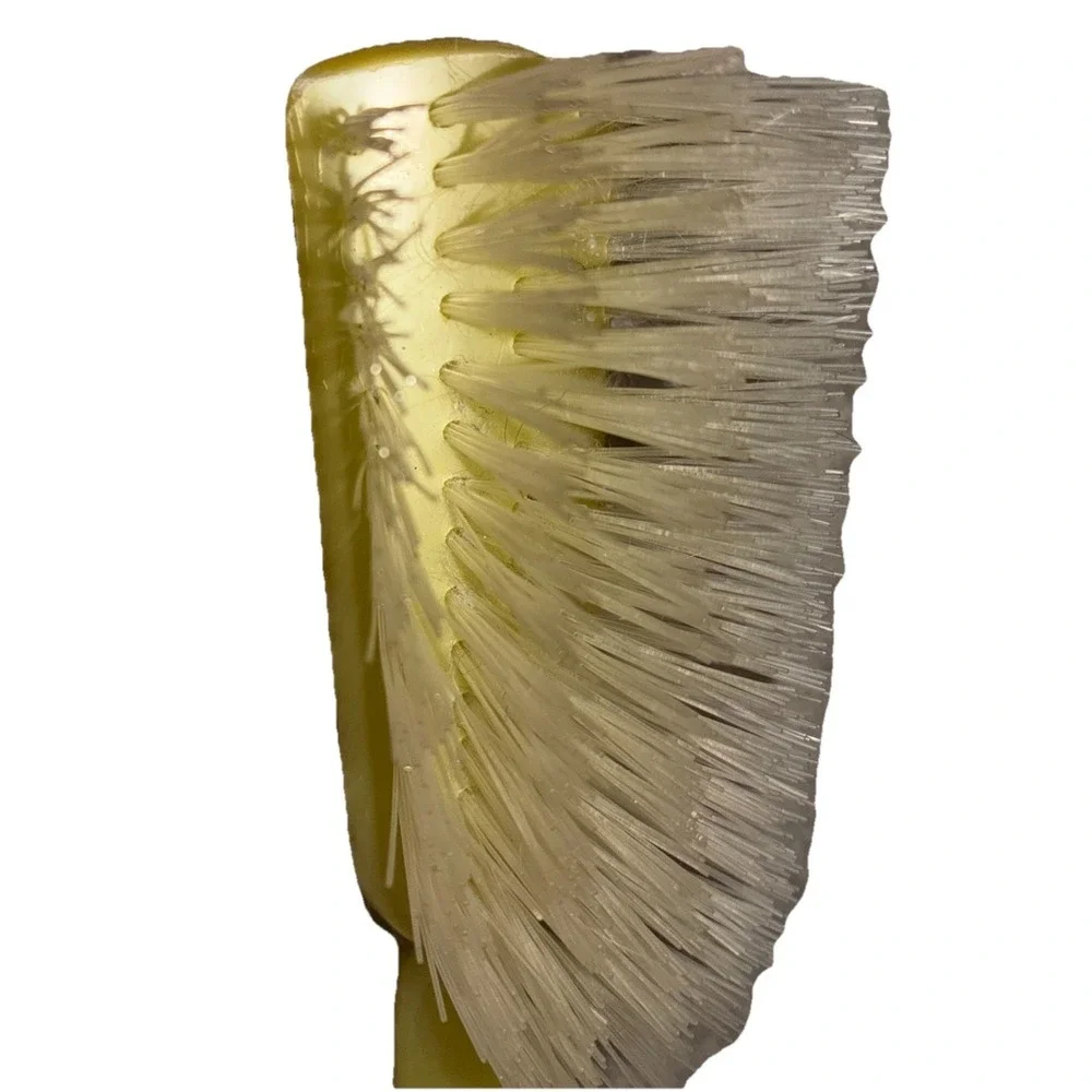 Vintage Prolon 34 Hair Brush Yellow Pearlescent Nylon Bristles